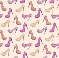 Seamless shoes pattern N3