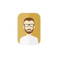 man hipster avatar user picture cartoon character N11