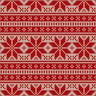 Winter Holiday Seamless Knitted Pattern