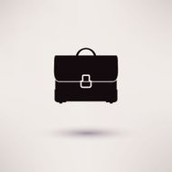 briefcase Icon in the flat style vector