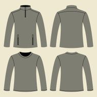 Jacket and Long-sleeved T-shirt template