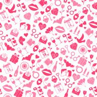Valentines Day Love seamless pattern
