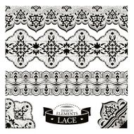 Set of lace patterns
