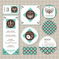 Set of vintage wedding cards N3