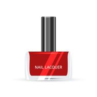 Red Nail Lacquer isolated on white background Vector