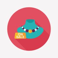 shopping sale Jewelry flat icon with long shadow eps10 N7