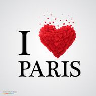 i love paris heart sign