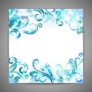 Vector background with vintage design elements