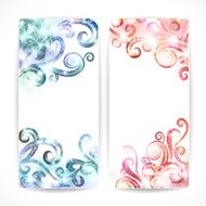 Set of fantasy vector banners N4
