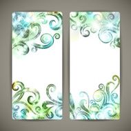 Set of fantasy vector banners N5