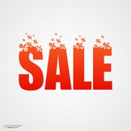 Concept sale banner with percent