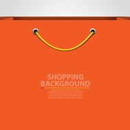 Empty bag background Shopping concept