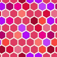 Hexagonal mosaic background