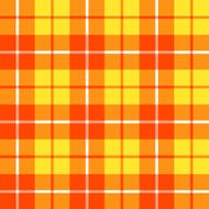 orange and yellow tartan fabric texture pattern seamless