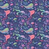 Blue sea pattern