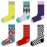 Socks design set colorful collection N2