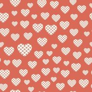 Seamless pattern with hearts N50