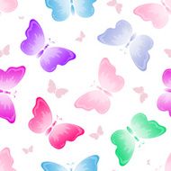 butterflies seamless background