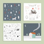Christmas and New Year&#039;s Cards Collection