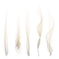 Vector set of smoke effect smooth flame background isolated wallpaper