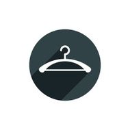 Hanger vector icon isolated