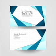 modern origami style design for business card