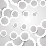 Abstract Background Vector - Circles with Drop Shadows