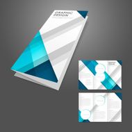 creative business brochure template in blue