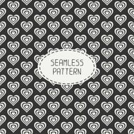 Romantic seamless pattern with hearts Beautiful vector illustration Background N3