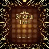 Template frame design with place for your text