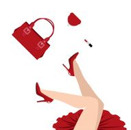 falling in red
