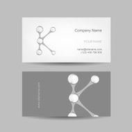 Business card design with letter K