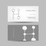 Business card design with letter H