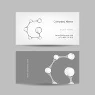 Business card design with letter G