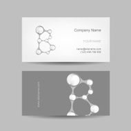 Business card design with letter B
