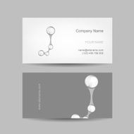 Business card design with letter J