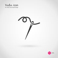 Needle and thread icon