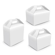 blank paper packaging bags with handle