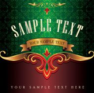 Template frame design for card with place your text N9