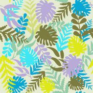 Pattern Tropical leaves - Illustration