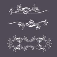 Vintage floral elements N2