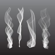 Smoke background vector steam isgenerated liquidolated fog