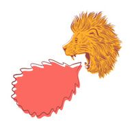 Lion hand drawn vector illustration N2