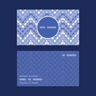 Vector purple drops chevron vertical round frame pattern business cards N2