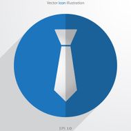 Vector necktie web flat icon N4