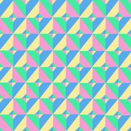 Triangle Symmetry Vintage Pattern