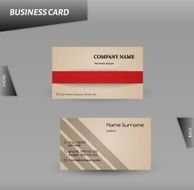 modern design cardboard business card vector template