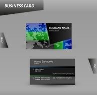 modern design business card vector template N2