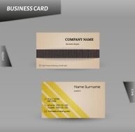 modern design cardboard business card vector template N2