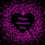 Frame of many hearts - valentines day